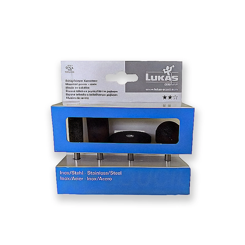 Assortiment 4 MEULES SUR TIGE Ø 6 - Inox