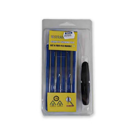 Pack 5 diamond-shaped Needle file with handle