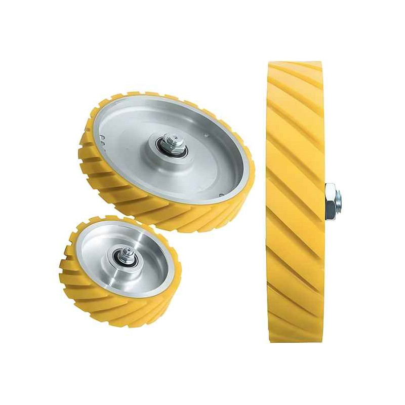 ROUE ALUMINIUM GARNIE POLYURETHANE