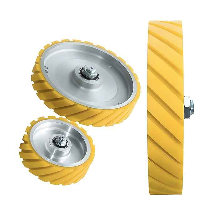 ROUE ALUMINIUM GARNIE POLYURETHANE