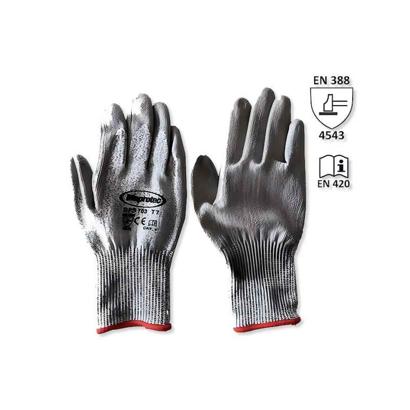 PU coated ANTI-COUPURE GANTS (polyurethane)