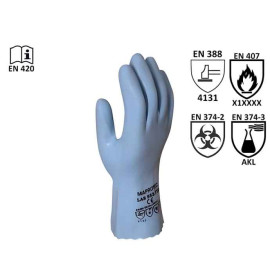 GANTS LATEX natürliche Unterstützung Baumwolle beschichtet